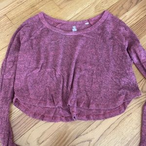 Me to We long sleeve crop top